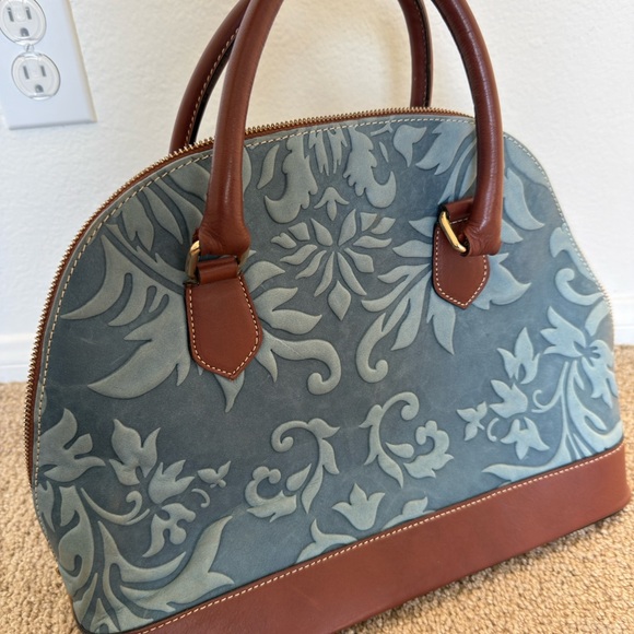 Genuine Leather Embossed Fratellini Made In Italy Bag - Picture 8 of 11